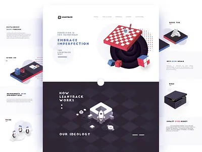 Landing Page - Embrace Imperfection design illustration landing minimal ui ux web webpage