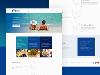 Finance - startpage blue build insurance finance