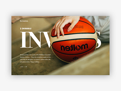 2 Dribbble Invitations branding clean design dribbble invite giveaway invitation invite minimalistic ui ux web website