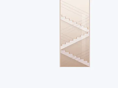 MoMA Stairs illustration minimal moma stair