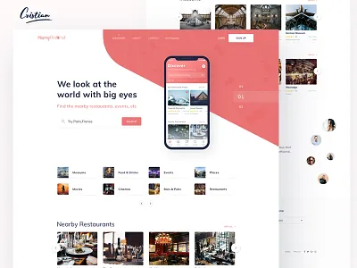 App Landing Page for a great travel company app business categories designer graphic design illustration iphone travel ui ux web web design