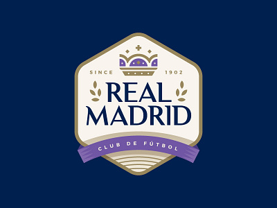 Real Madrid badge crest crown icon logo madrid royalty soccer spain sports