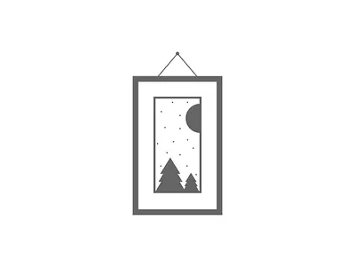Christmas portrait 2017 adobe christmas graphic illustration illustrator minimal moon night portrait xmas