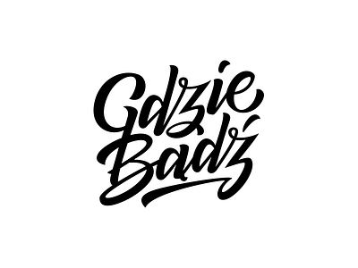 Gdzie Bądź logotype brushlettering letters logo logotype typography