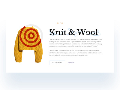 Illustration for OHRA shop blue clean illustration knit simple white