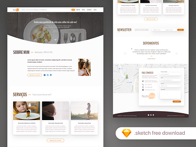 Nutritionist Freebie download download freebie onepage template