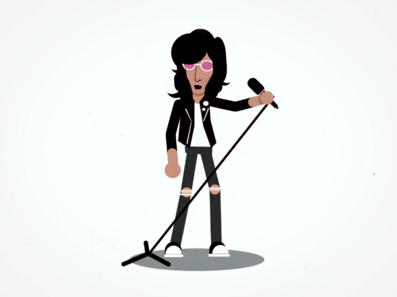 Joey joey ramone ramones rigging rock rubberhose