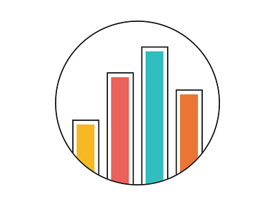 Engagement Benchmark Icon analytics bar benchmark clean engagement graph icon iconography minimal vector