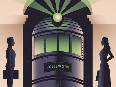 Terror Tracks 1930s horror illustration poster rollercoaster theme park train twilight zone wpa