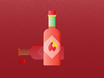 Sauced bottle food hot sauce spice