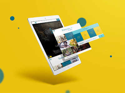 Molo circle design graphic web yellow