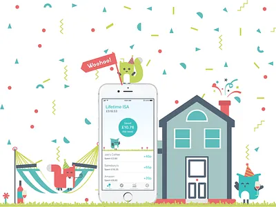 Moneybox email campaign app campaign confetti email iphone isa lifetime mobile moneybox moneyboxapp partyanimals ui