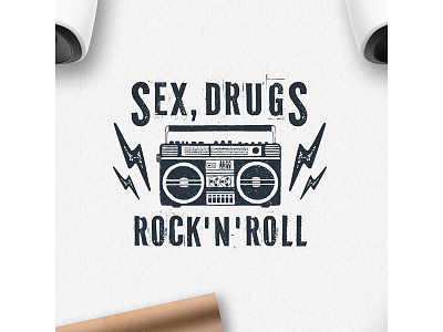 Sex, drugs, rock'n'roll adventure badge design drugs grunge hipster logo typography vintage wanderlust