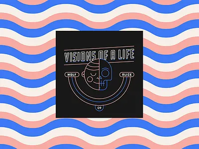 No. 9 - Visions of a Life ~ Wolf Alice 10x17 album baby kid line pattern skull top ten wolf alice