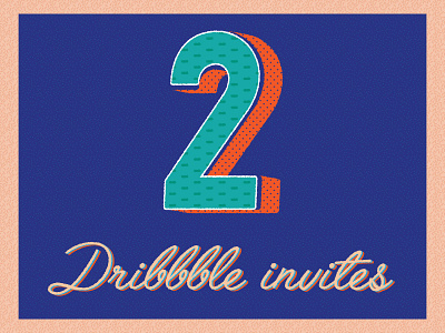 Fresh Dribbble invites! draft dribbble invitation illustration invitation invite