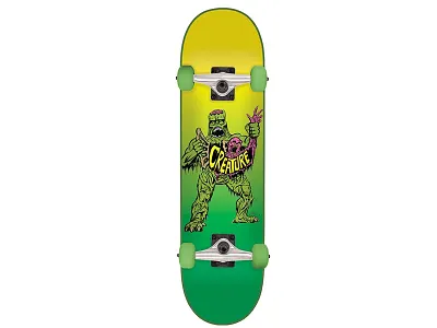 Creature Skateboards "Saturday Morning" Deck Design graphics halloween illustration illustrations illustrator ink monsters skateboard skateboarding skateboards texture