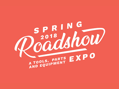 Type Treatment for a Roadshow Expo auto automobile car expo roadshow tire tools truck