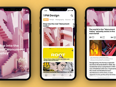 Designing News APP Concept app clean iphone x news reading simple ui ux