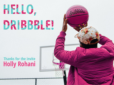 Hello Dribbble! basketball first shot hello dribbble pattern photo