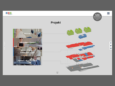 Viewport for an architecture project onepager architecture floorplan interactive onepager ui