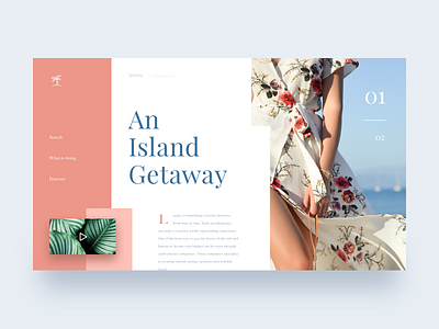 Island Getaway dress getaway island lander pastel ui website