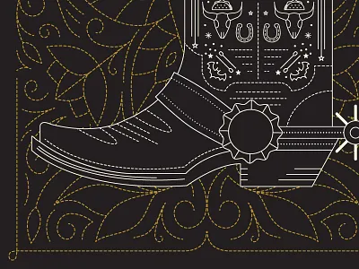 11/31: Just kicking it. austin awesome bats boot cool cowboy illustration paddle board spur stitching tacos texas