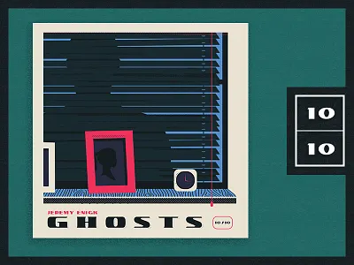 2017 - Top 10 Album Countdown | 10/10 album albumart clock ghosts illustration silhouette window