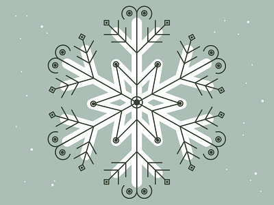 Let It Snow christmas design holidays illustration snow snowflakes vector