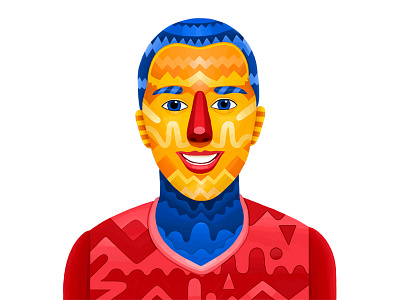 Portrait andrew lebedinsky cg character color illustration photoshop portrait