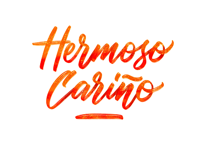 Hermoso Cariño brushpen hermoso cariño lettering procreate procreate app