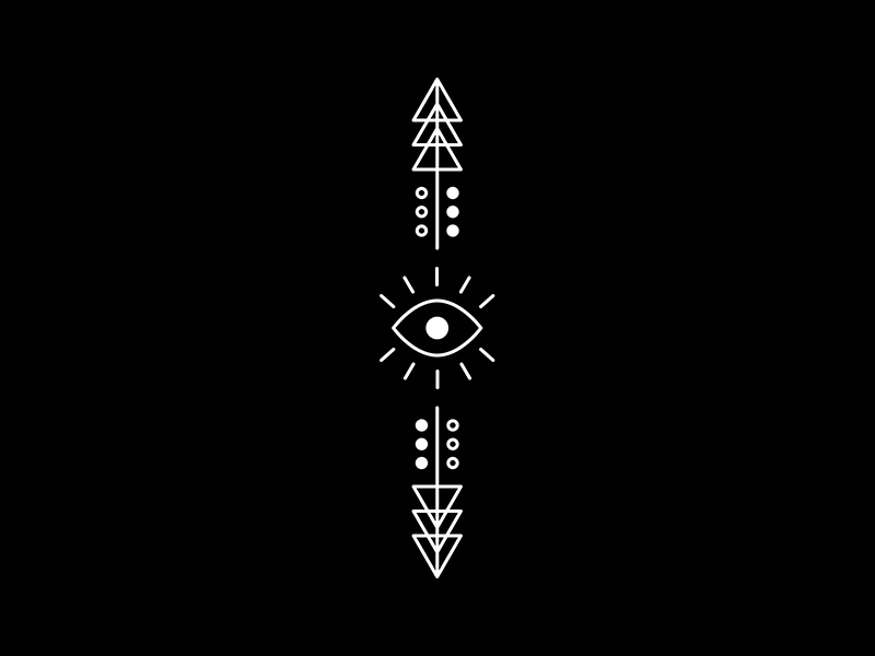 Guide blink design drawing eye future guide icon illustration meditation practice witchy yoga