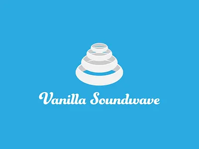 Vanilla Soundwave Logo bean cream design graphic logo logotype rings sonic sound soundwave vanilla wave