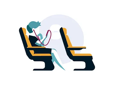 Scribd- Spot illustration "enjoy offline" brand illustration communication design design education graphic illustration marketing design new user spot spot illustration tutorial