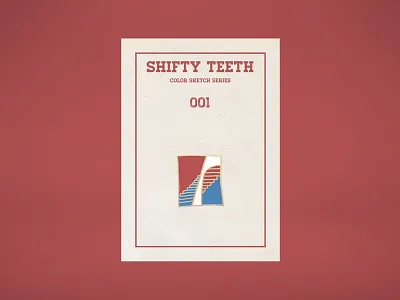 Color Sketch Pin Series blue gold pin red sketch