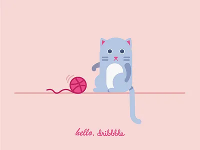 First Shot cat illustration