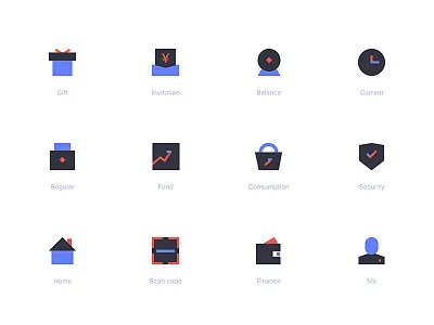 Financial Icons color finance icons ui