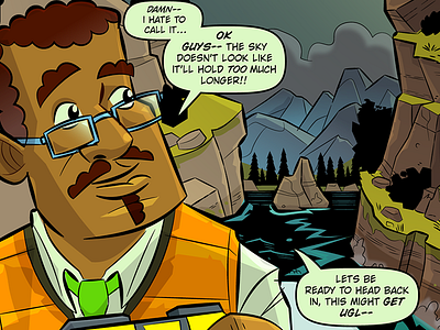 Tiny Oceans : The Institute, Narrative Into Comic adobe illustrator cartoon character character design comic game vector art