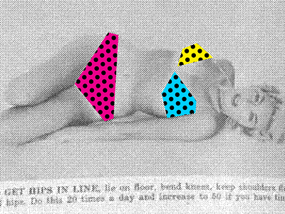 HIPS & DOTS cmyk halftone sex swimsuit