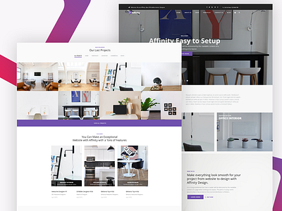 Interior Website architecture clean contractor dashboard home interior investment landing landscape page property
