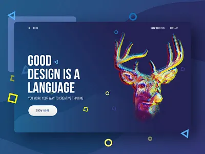Visual Design Rebound color gradient ui ux visual web