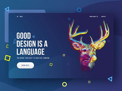 Visual Design Rebound color gradient ui ux visual web