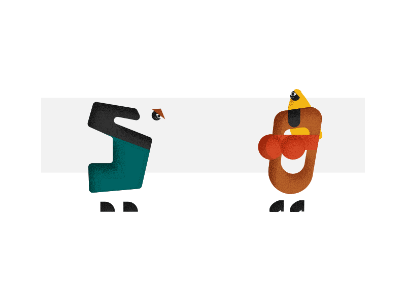 Creepers fate animation creep delay gif illustration kick look loop minimalistic offset red