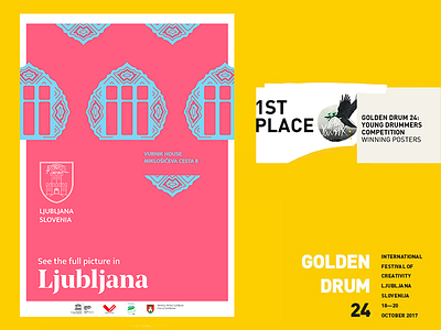 Golden Drum 24: Young Drummers - Winning Poster #3 art award copywriting culture design drum drummers golden graphic illustration posters young