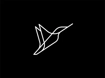 Hummingbird animal bird brandmark hummingbird logo logo collection mark monoline