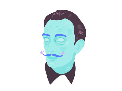 salvador dali dali illustration neon salvador