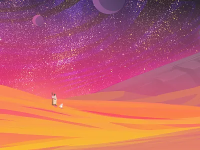 The Force Awakens (Revisited) color study desert digital painting illustration jakku landscape movie photoshop scifi star wars the force awakens the last jedi