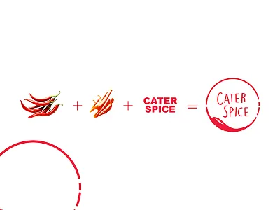 Cater Spice: Concept branding cater delivery food logo online catering spice