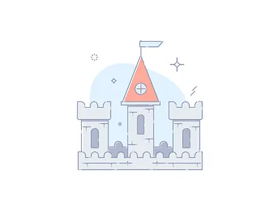 Castle authentification authorization castle error forbidden icon illustration login