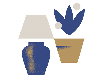 Decor decoration editorial illustration icon icons interior decoration interior design lamp plant spot illustration