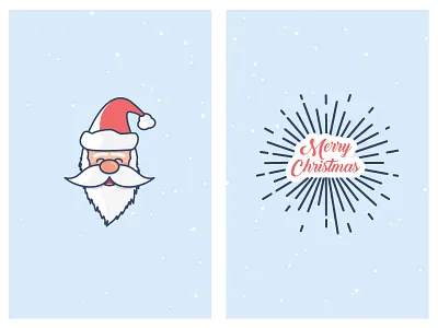 Santa Clause Greetings Card cards christmas christmas greeting illustration merry christmas print santa santa clause card screen seasons greetings